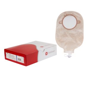 HOLLISTER New Image™ 18404 Two-Piece Transparent Urostomy Pouch, 70 mm Flange, Blue Match 18404