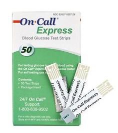 ACON LABORATORIES On Call® Express Blood Glucose Test Strips 755729