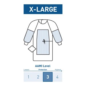 MCKESSON BRAND McKesson Fabric Reinforced Surgical Gown with Towel 183-I91-4330-S1