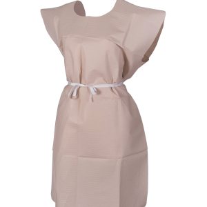 MCKESSON BRAND McKesson Patient Exam Gown, One Size Fits Most, Peach 18-976