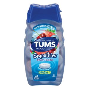 GLAXO CONSUMER PRODUCTS Tums Extra Strength 750 Antacid Smoothies, Assorted Berries 00135060601