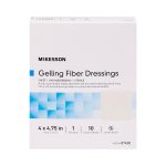 MCKESSON BRAND McKesson Gelling Fiber Wound Dressing, 4 x 4-3/4 Inch 87400