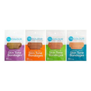 TRU-COLOUR PRODUCTS LLC TruColour® Beige / Olive / Brown / Dark Brown Adhesive Strip, 1 x 3 Inch TCB-400
