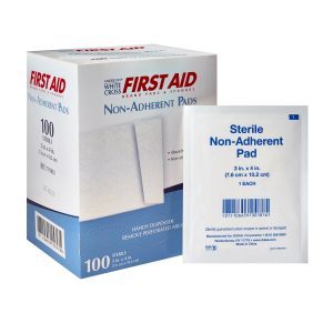 DUKAL American® White Cross Nonadherent Dressing, 3 x 4 Inch 7575033