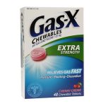 GLAXO SMITH KLINE PHARMACEUTICALS Gas-X® 125 mg Chewable Tablets Extra Strength, Cherry Creme 00067011748