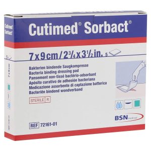 BSN MEDICAL Cutimed® Sorbact® Antimicrobial Mesh Dressing, 2¾ x 3½ Inch 7216111
