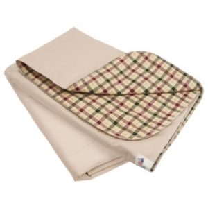 Beck's Classic Reusable Underpad, Autumn Beige Plaid, Heavy Absorbency, 34 x 36" PTW7136