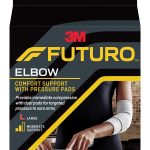 3M COMPANY 3M Futuro Comfort Elbow Support, Pressure Pads, Breathable, Elastic, Large 47863ENR