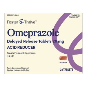 MCKESSON BRAND Foster & Thrive™ Omeprazole 20 mg Delayed Release Tablets 70677110401
