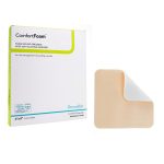 SION BRANDS LLC ComfortFoam™ Silicone Adhesive without Border Silicone Foam Dressing, 6 x 8 Inch 44680