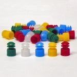 Globe Scientific Blue Test Tube Cap for 12 mm Tubes 118127B