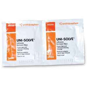 SMITH & NEPHEW Uni-Solve™ Adhesive Remover, 2.5 x 2.5 Inch Wipe 402300