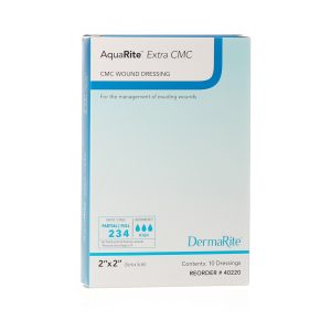 SION BRANDS LLC AquaRite™ Extra CMC Gelling Fiber Wound Dressing, 2 x 2 Inch 40220