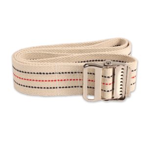 dynarex® Pinstripe Gait Belt with Metal Buckle, 60-Inch Length 4352