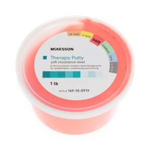 MCKESSON BRAND McKesson Therapy Putty, Red, Soft, 1 lb. Container 169-10-0919