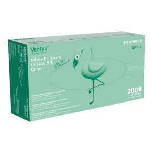 Ventyv™ Ultra 3.5 Coral (Flamingo) Exam Glove, Small, Coral 10334106