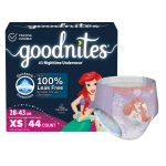 KIMBERLY CLARK Goodnites® Heavy Absorbency Nighttime Underwear, X-Small for Girls 28 – 43 lbs. 46761
