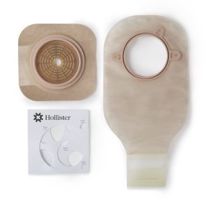 HOLLISTER New Image™ 19004 Two-Piece Ileostomy/Colostomy Pouch, 70mm Flange, Blue Match 19004