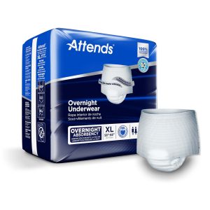 ATTENDS HEALTHCARE PRODUCTS Attends® Overnight Underwear with Extended Wear Protection, X-Large APPNT40