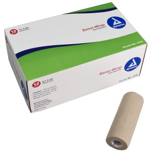 DYNAREX Sensi-Wrap Self-adherent Closure Cohesive Bandage, 6 Inch x 5 Yard 3176