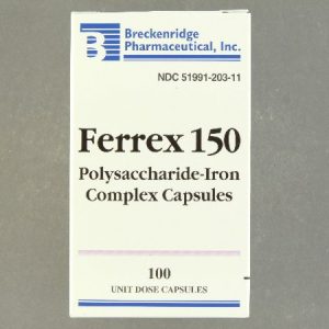 BRECKENRIDGE PHARMACEUTICAL Ferrex® Polysaccharide / Iron Mineral Supplement 51991020311