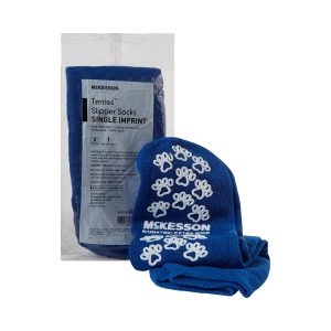 MCKESSON BRAND McKesson Terries™ Slipper Socks, Bariatric / Extra Wide 40-1099