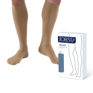 BSN MEDICAL Jobst® Relief Compression Stockings, Knee High, Medium, Beige, Closed Toe 114807