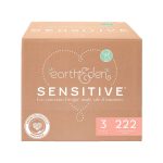 FIRST QUALITY PRODUCTS LLC Earth & Eden Sensitive Baby Diapers, Size 3 for Babies Weighing 16 – 28 lbs. 10008047