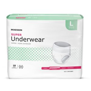 MCKESSON BRAND McKesson Super Moderate Absorbency Incontinence Underwear, Large UW33845