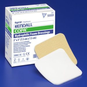 CARDINAL Kendall™ Foam Island Foam Dressing, 8 x 8 Inch 55588B