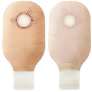 HOLLISTER New Image™ Transparent Colostomy Pouch, Pre-cut to Fit 70 mm Stomas, Green Match 18134