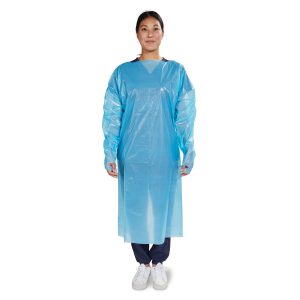 MCKESSON BRAND McKesson Nonrated Isolation Gown, Blue, Extra Large 16-NRTWTCB1-XL