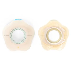 COLOPLAST SenSura® Mio Click Convex Flip Ostomy Barrier, 40 mm Stoma Openings, Blue Match 18523