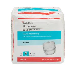 CARDINAL Sure Care™ Plus Heavy Absorbent Underwear, Extra Large 1625