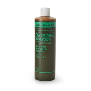 EMERSON HEALTHCARE Betadine® 10% Povidone-Iodine First Aid Antiseptic Solution, 16-ounce Bottle BSO16P