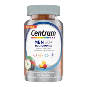 GLAXO CONSUMER PRODUCTS Centrum Men 50+ MultiGummies Assorted Natural Fruit Flavors 30573128676