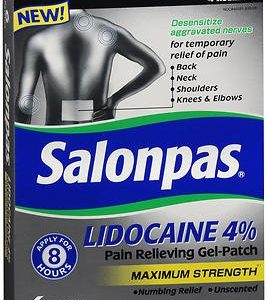 EMERSON HEALTHCARE Salonpas® Lidocaine Topical Pain Relief Patch 46581083006