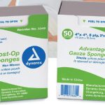 dynarex® Sterile Nonwoven Sponge, 4 x 4 Inch, 4-Ply 3349