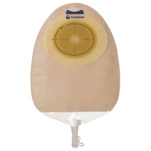 COLOPLAST SenSura® 1-Piece Transparent Urostomy Pouch, Trim to fit 10 – 76 mm Stomas 11804