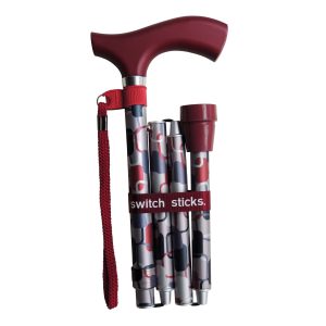 MABIS HEALTHCARE Switch Sticks® Folding Cane, Berlin Print 502-2000-5129