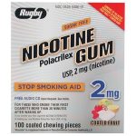ACTAVIS Rugby® Stop Smoking Aid Gum 2 mg Fruit Flavor 00536338601