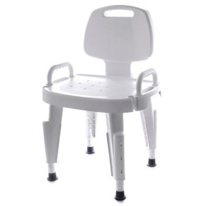 Maddak Adjustable Shower Seat with Arms and Back 727142121