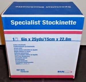 BSN MEDICAL Specialist® Cotton Tubular Stockinette, 6 Inch x 25 Yard 9076