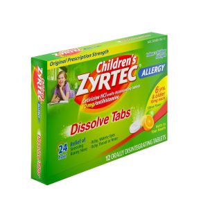 J & J SALES Zyrtec® Children's Allergy Orally Dissolve Tabs, Citrus Flavor 05058078212