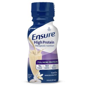 ABBOTT NUTRITION Ensure® High Protein Therapeutic Nutrition, Vanilla, 8-ounce bottle 64136
