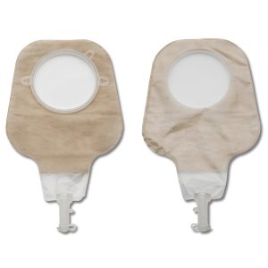 HOLLISTER New Image™ 2-Piece Ultra-Clear Ostomy Pouch, Pre-cut to Fit 102 mm Stoma, Yellow 18016