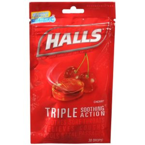 CADBURY ADAMS USA Halls® Menthol Cherry Flavor Cold and Cough Relief 31254662749