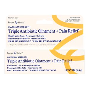MCKESSON BRAND Foster & Thrive™ Maximum Strength Triple Antibiotic + Pain Relief Ointment 70677121901
