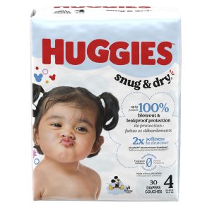 KIMBERLY CLARK Huggies® Snug & Dry™ Diapers, Size 4 56427