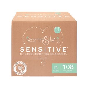FIRST QUALITY PRODUCTS LLC Earth & Eden Sensitive Baby Diapers, for Newborns Weighing up to 10 lbs. 10008044